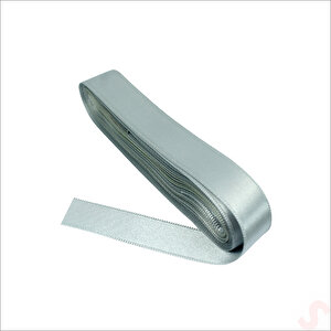 Saten Kurdele, 2cm X 10mt - Gümüş