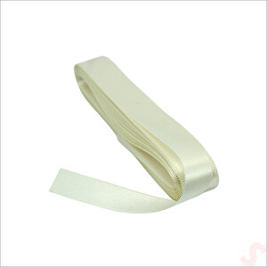 Saten Kurdele, 2cm X 10mt - Krem