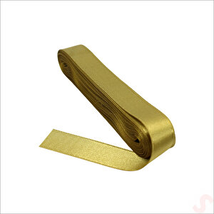 Saten Kurdele, 2cm X 10mt - Altın