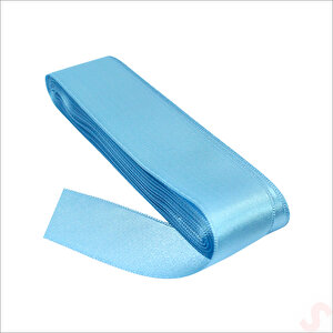 Saten Kurdele, 3cm X 10mt - Mavi
