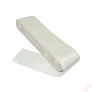 Saten Kurdele, 3cm X 10mt - Krem