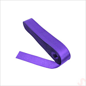 Saten Kurdele, 2cm X 10mt - Mor