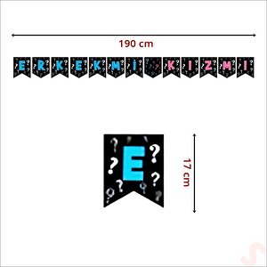 Cinsiyet Belirleme Partisi, Kız Mı? Erkek Mi? Banner - 1,90mt