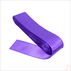 Saten Kurdele, 3cm X 10mt - Mor
