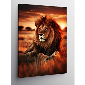 Kanvas Tablo Aslan Manzarası 50x70 cm