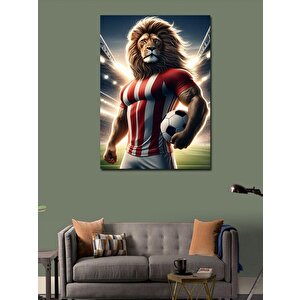 Kanvas Tablo Futbolcu Aslan 70x100 cm