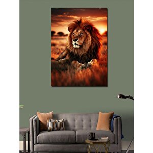 Kanvas Tablo Aslan Manzarası 70x100 cm