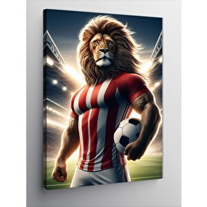 Kanvas Tablo Futbolcu Aslan 50x70 cm