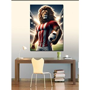 Kanvas Tablo Futbolcu Aslan 50x70 cm
