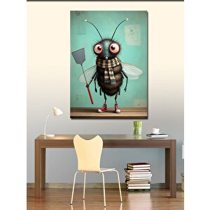 Kanvas Tablo Tuhaf Böcek 70x100 cm