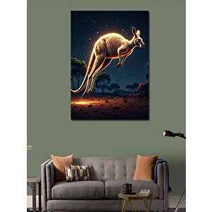 Kanvas Tablo Zıplayan Kanguru 70x100 cm