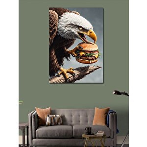 Kanvas Tablo Burger Kartalı 50x70 cm
