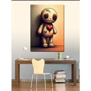 Kanvas Tablo Kalpli Oyuncak Bebek 50x70 cm