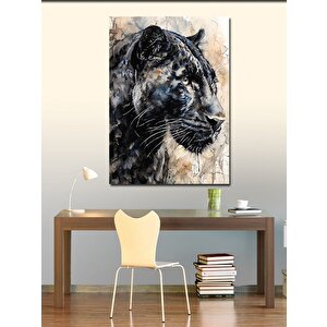 Kanvas Tablo Kral Aslan Ve Yavrusu 70x100 cm