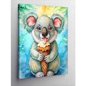Kanvas Tablo Sevimli Koala 100x140 cm