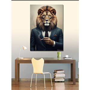 Kanvas Tablo Aslan Patron 50x70 cm