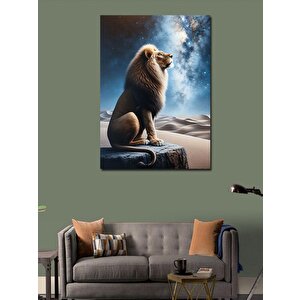 Kanvas Tablo Dağ Aslanı 70x100 cm