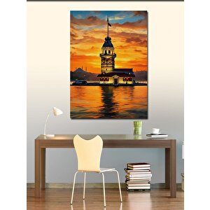 Kanvas Tablo Kız Kulesi 100x140 cm