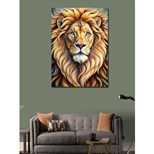 Kanvas Tablo Aslan 70x100 cm