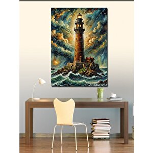 Kanvas Tablo Fırtına Feneri 100x140 cm