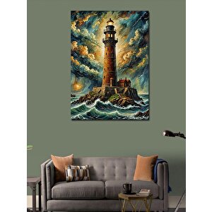 Kanvas Tablo Fırtına Feneri 70x100 cm