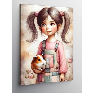 Kanvas Tablo Oyuncak Bebek Kız 70x100 cm
