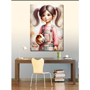 Kanvas Tablo Oyuncak Bebek Kız 50x70 cm