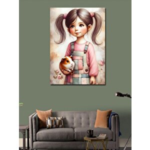 Kanvas Tablo Oyuncak Bebek Kız 50x70 cm