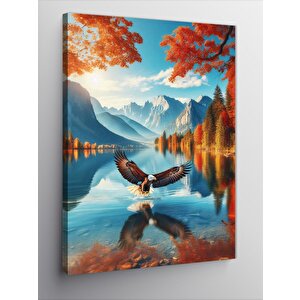 Kanvas Tablo Göldeki Kartal 70x100 cm