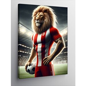 Kanvas Tablo Futbol Aslanı 70x100 cm