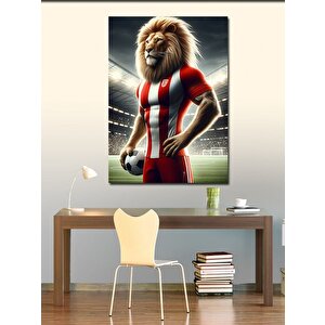 Kanvas Tablo Futbol Aslanı 70x100 cm
