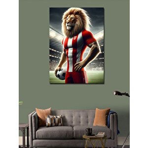 Kanvas Tablo Futbol Aslanı 70x100 cm
