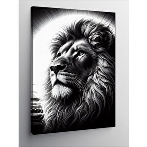 Kanvas Tablo Aslan Portresi 50x70 cm