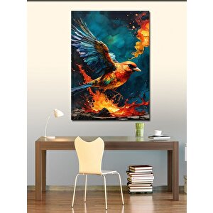 Kanvas Tablo Ateşli Kartal 100x140 cm