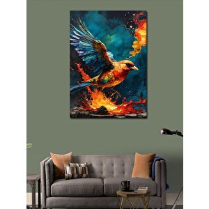 Kanvas Tablo Ateşli Kartal 100x140 cm