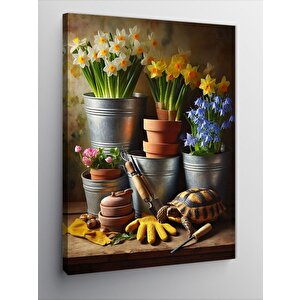 Kanvas Tablo Doğa Bahçesi 50x70 cm