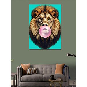 Kanvas Tablo Balonlu Aslan 50x70 cm