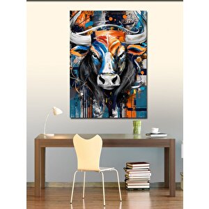 Kanvas Tablo Soyut Boğa 100x140 cm