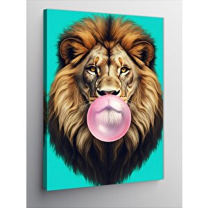 Kanvas Tablo Balonlu Aslan 70x100 cm