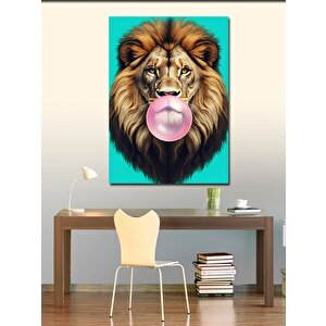 Kanvas Tablo Balonlu Aslan 70x100 cm