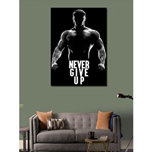 Kanvas Tablo Asla Pes Etme Gym Temalı 50x70 cm