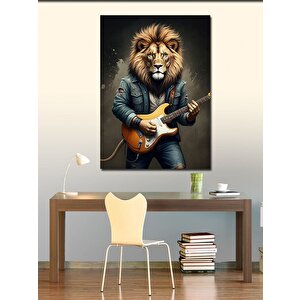 Kanvas Tablo Gitarist Aslan 50x70 cm