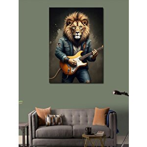 Kanvas Tablo Gitarist Aslan 50x70 cm