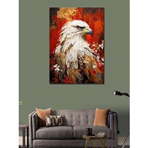 Kanvas Tablo Beyaz Kartal 100x140 cm