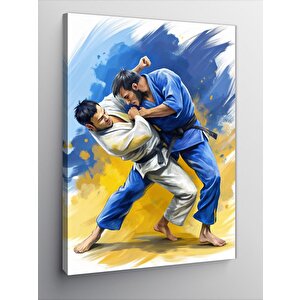 Kanvas Tablo Karate Sporu 100x140 cm