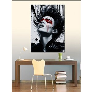 Kanvas Tablo Gözyaşı Çizgi 100x140 cm