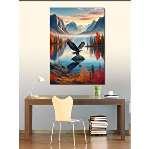 Kanvas Tablo Göldeki Kartal 50x70 cm