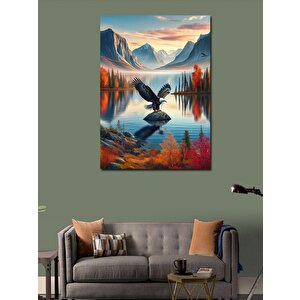 Kanvas Tablo Göldeki Kartal 50x70 cm