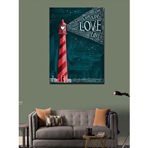 Kanvas Tablo Aşk Feneri 70x100 cm