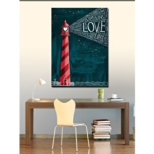 Kanvas Tablo Aşk Feneri 100x140 cm